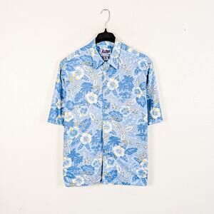 Reyn Sponner Men's Bruins UCLA Hawaiian Shirt Blue floral Size XL